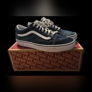 Vans Navy and White Classic Sneakers